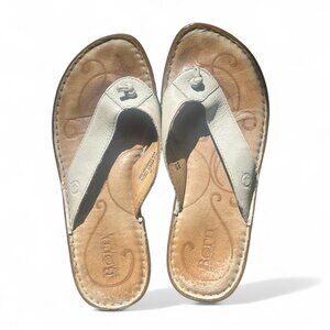 100% leather white BOC sandals!!!